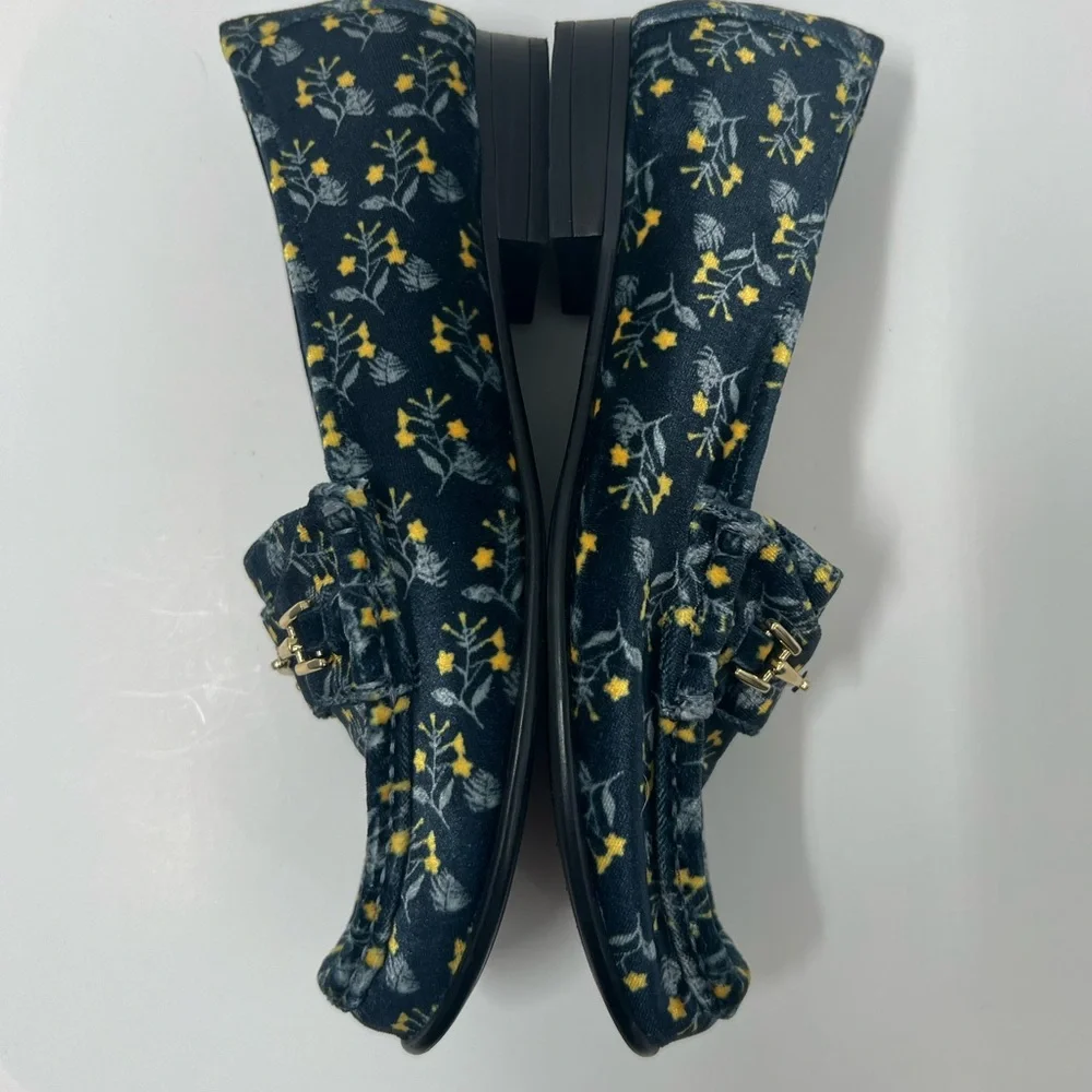 CAbi Carnaby velvet floral loafer
